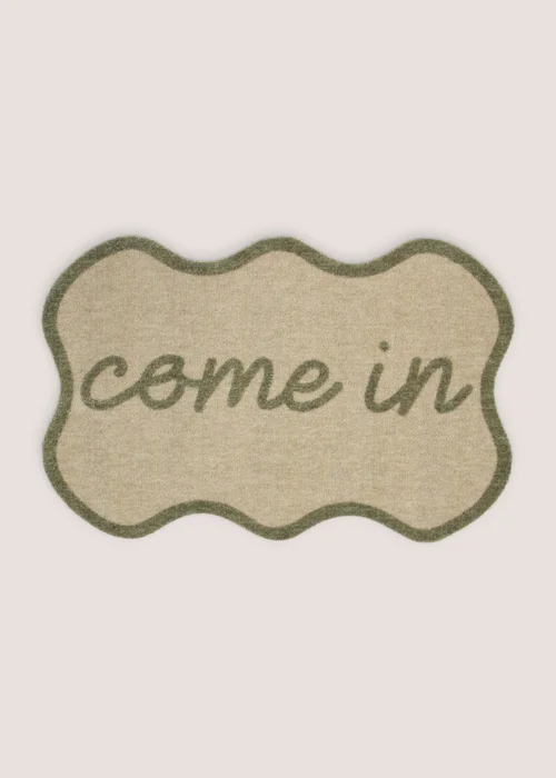 Green Come In Door Mat Image 1