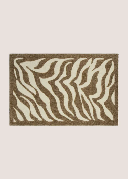 Beige Animal Print Muddle Mat Image 1