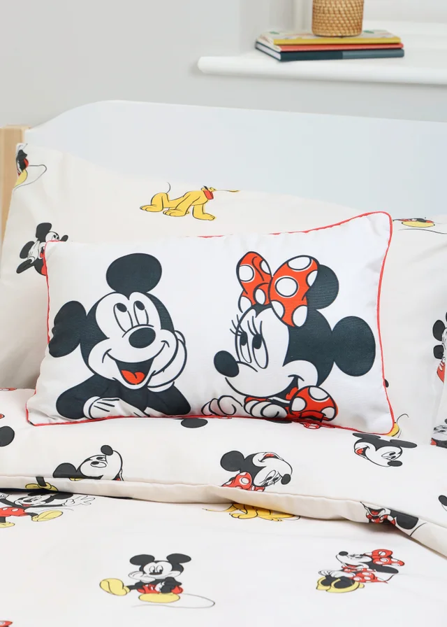 Disney Mickey and Minnie Mouse Rectangle Bolster Cushion