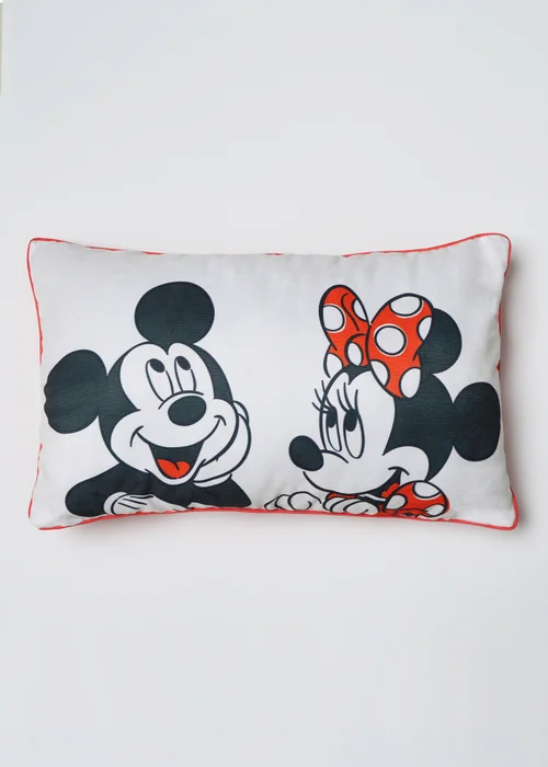 Disney Mickey and Minnie Mouse Rectangle Bolster Cushion - 30 x 50cm Image 4