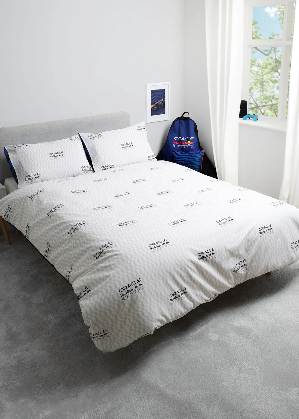 Oracle Red Bull F1 Navy Double Duvet Cover Set - Double Image 3