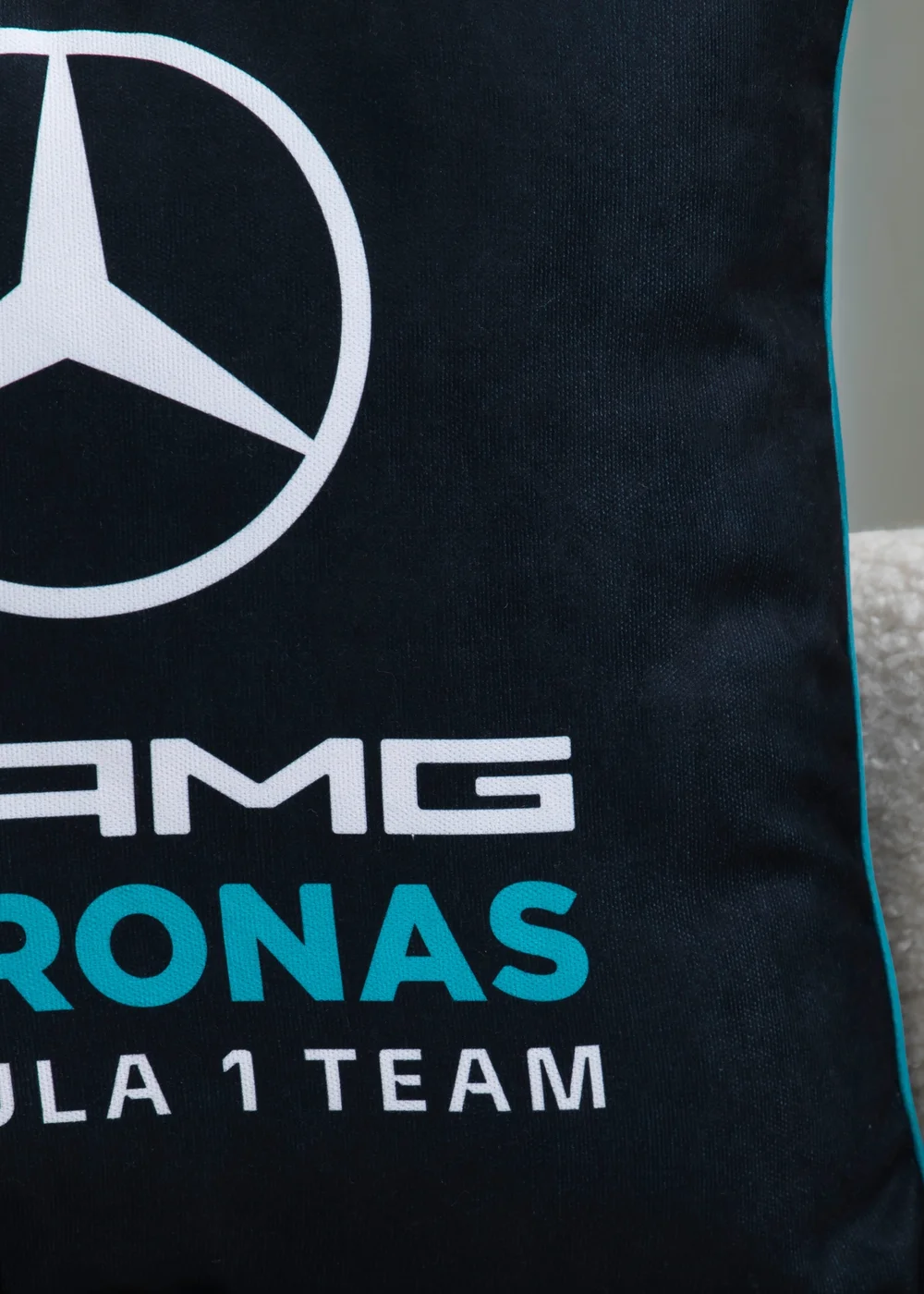 Mercedes AMG Petronas F1 Black Square Cushion - One Size Image 3