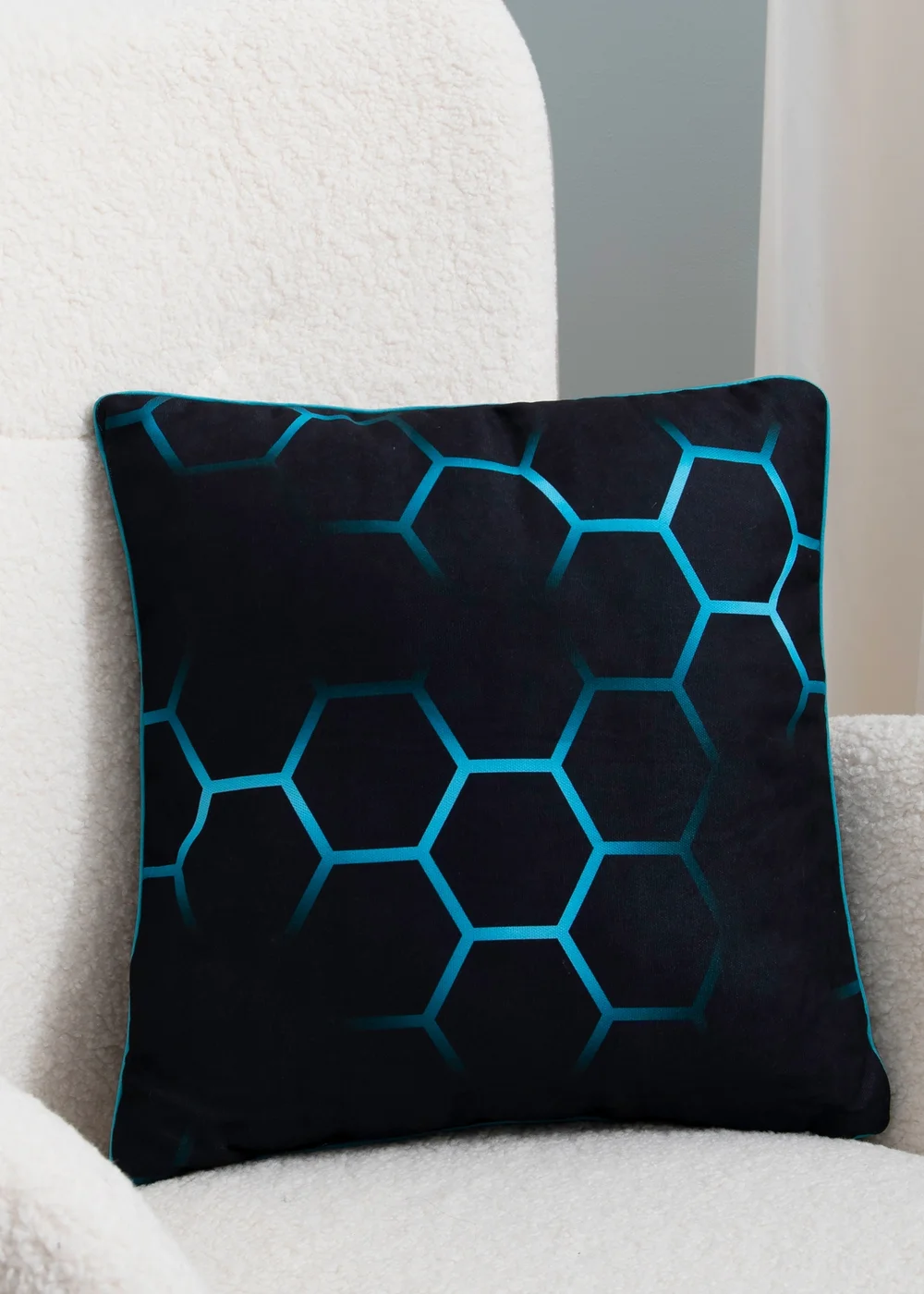 Mercedes AMG Petronas F1 Black Square Cushion - One Size Image 2