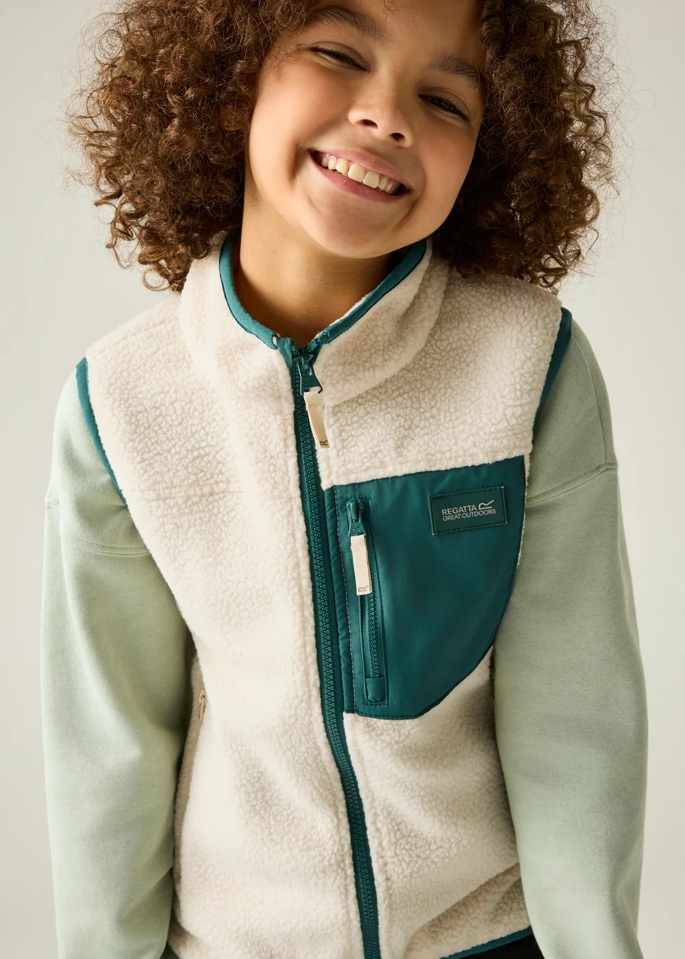 Regatta Cream Frankie Warm Junior Lightweight Bodywarmer (3-13 years) - 9-10 Yrs Image 6