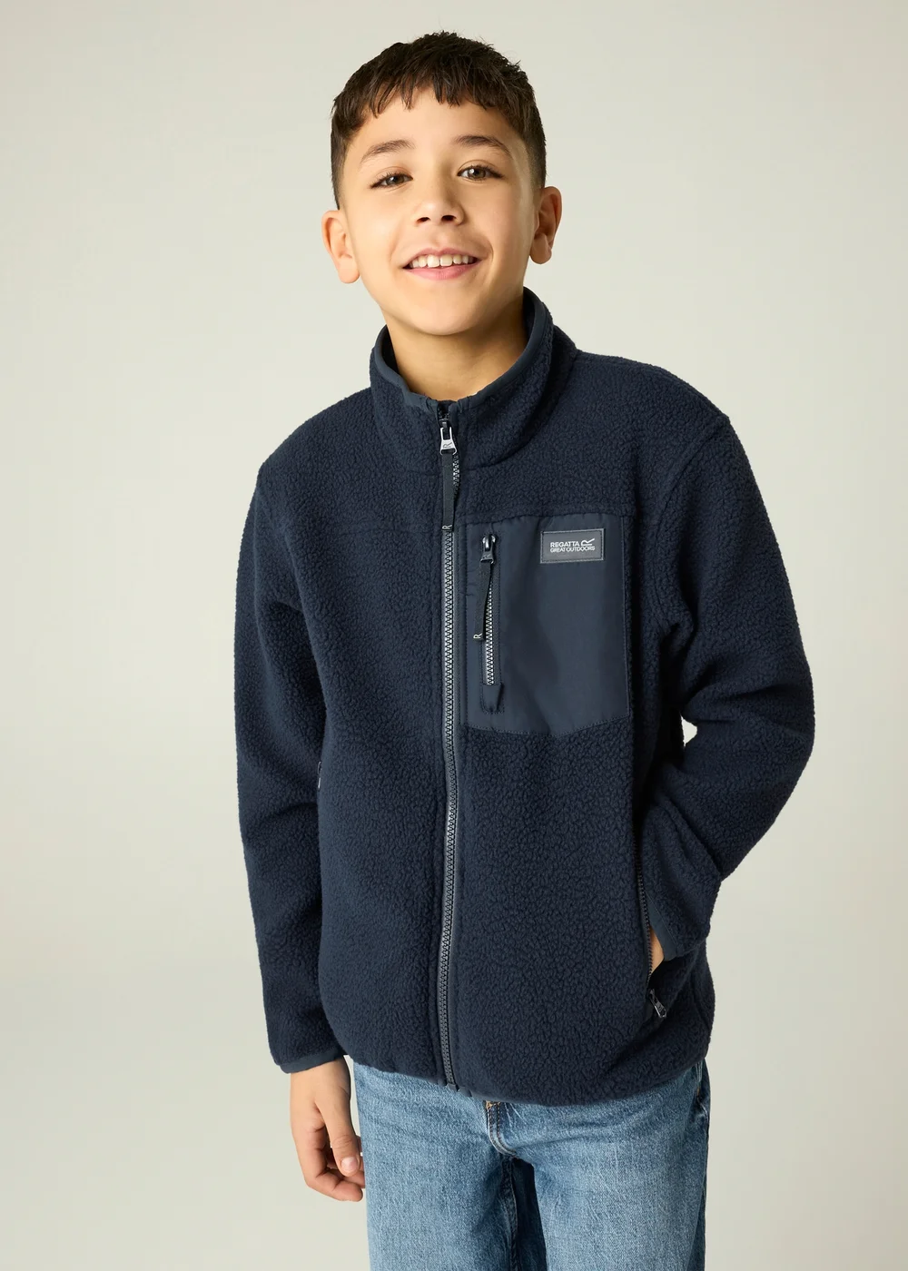Regatta Navy Frankie Junior Warm Fleece (3-13 years) - 3-4 Yrs Image 1