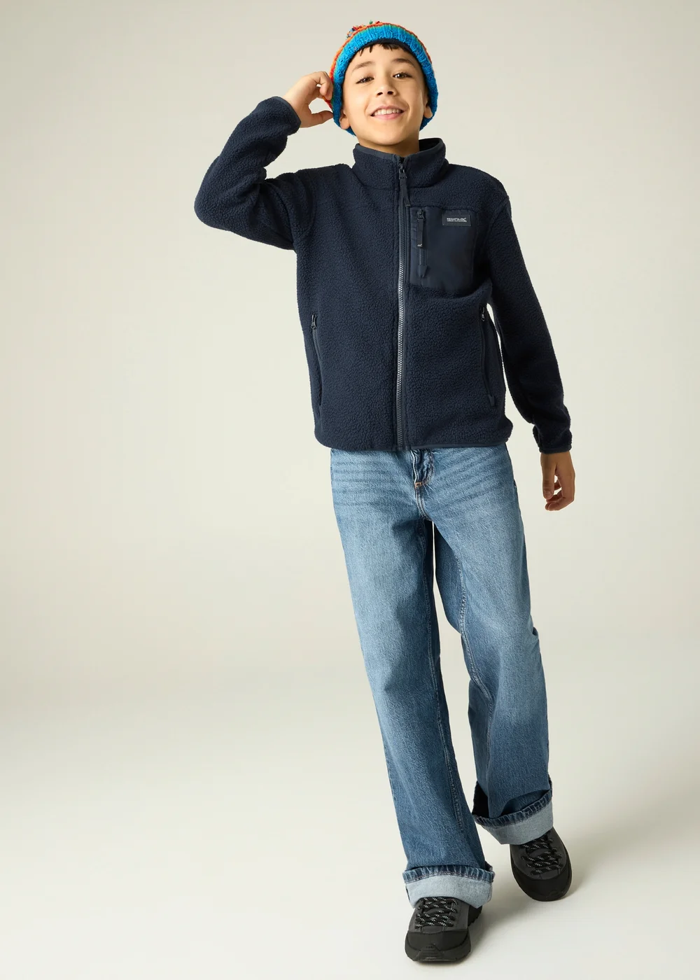 Regatta Navy Frankie Junior Warm Fleece (3-13 years) - 3-4 Yrs Image 3