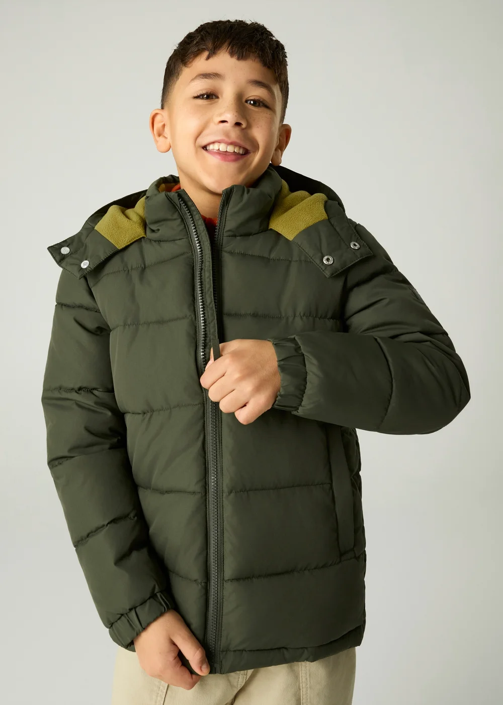Regatta Khaki Rover Insulated Jacket (3-13 years) - 9-10 Yrs Image 4