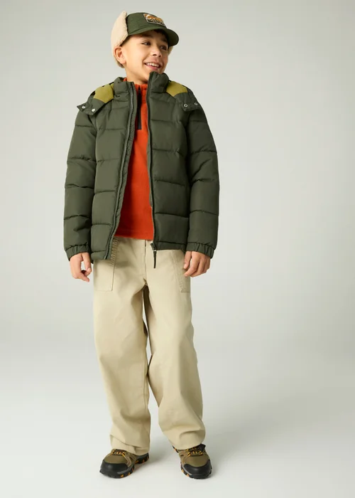 Regatta Khaki Rover Insulated Jacket (3-13 years) - 9-10 Yrs Image 3