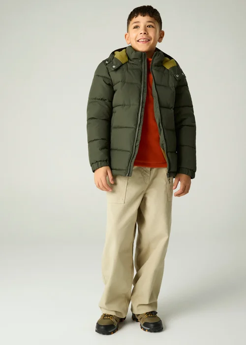 Regatta Khaki Rover Insulated Jacket (3-13 years) - 9-10 Yrs Image 5