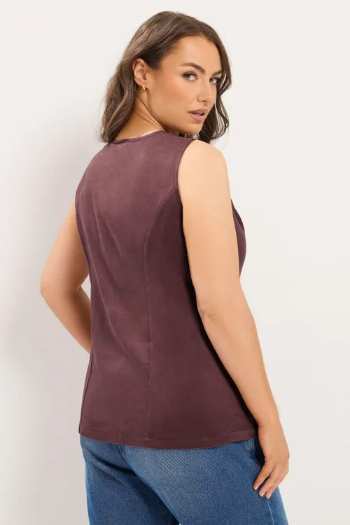 Yours Curve Burgundy Red Suedette Waistcoat - 28 Image 4