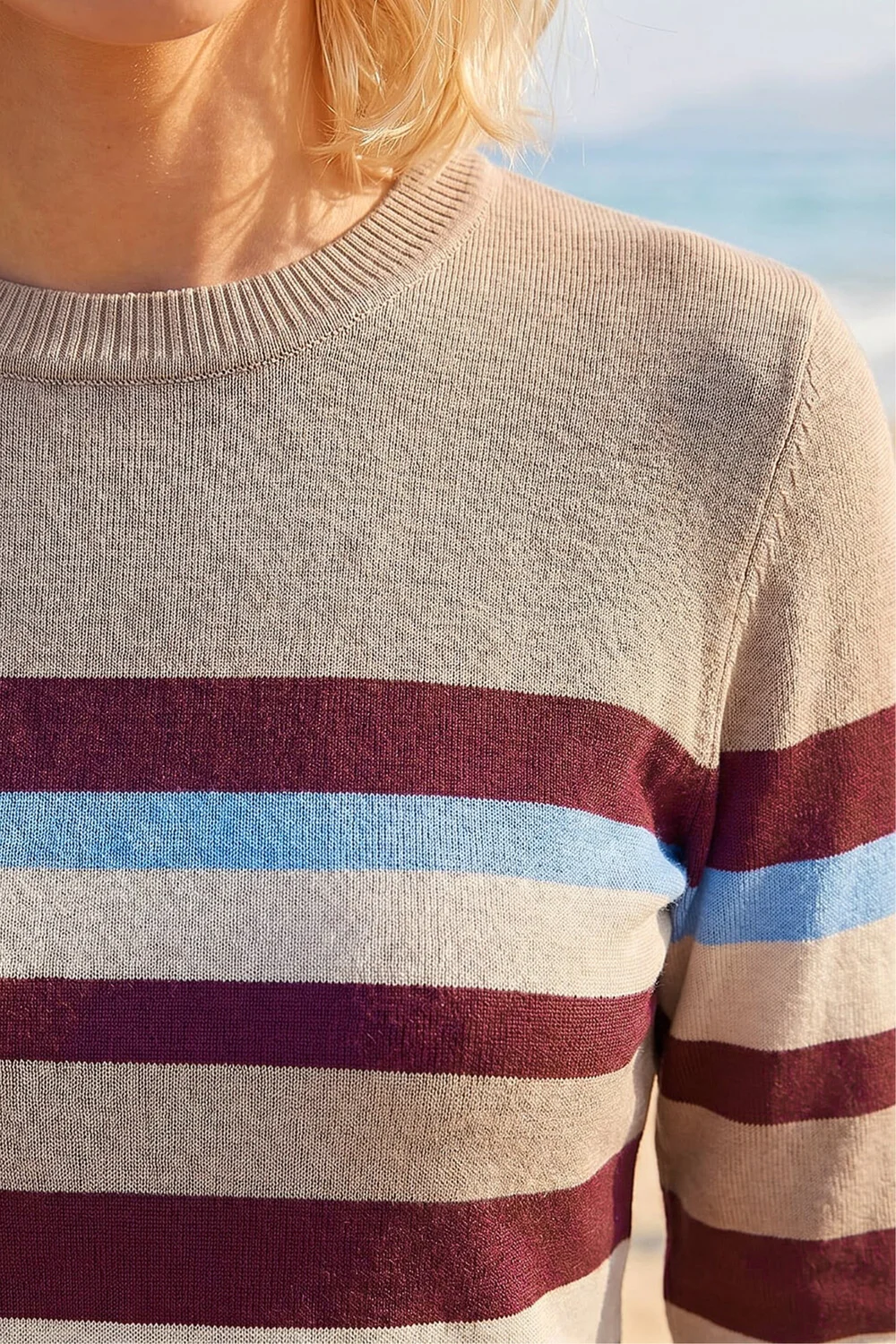 Roman Wine Petite Stripe Jumper - 14 Image 4