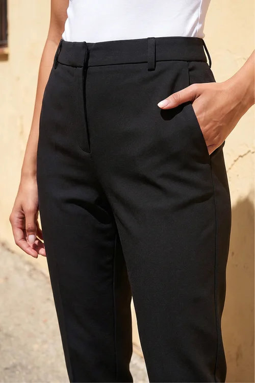 Roman Black Regular Slim Leg Trouser - 18 Image 4