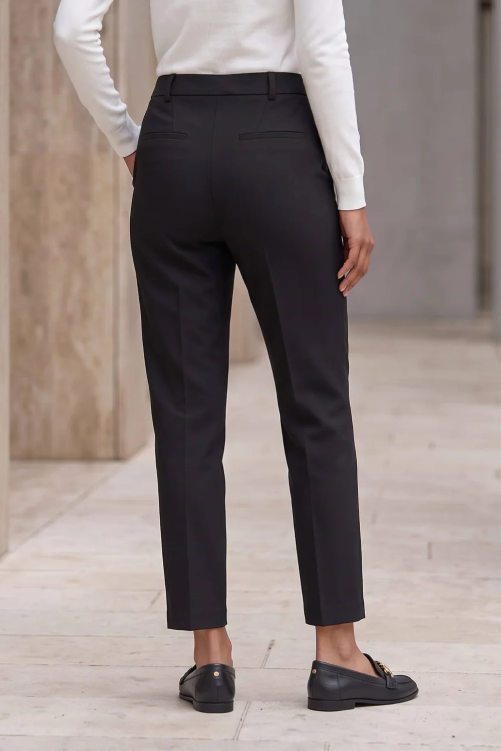 Roman Black Regular Slim Leg Trouser - 18 Image 3