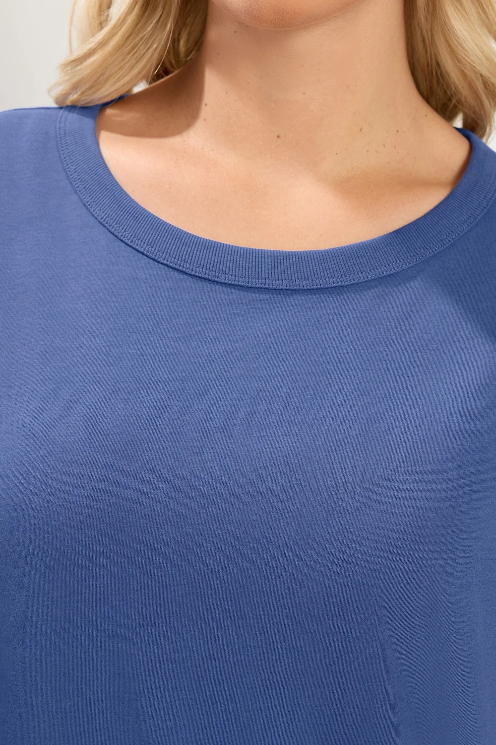 Yours Curve Cobalt Blue Oversized Boxy T-Shirt - 18 Image 4