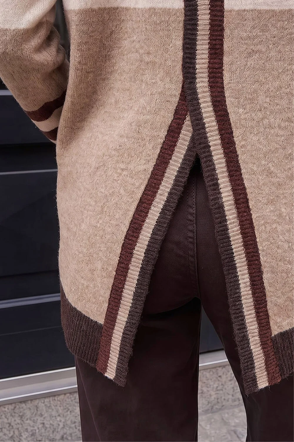 Roman Neutral Colour Block Stripe Jumper - 14 Image 4
