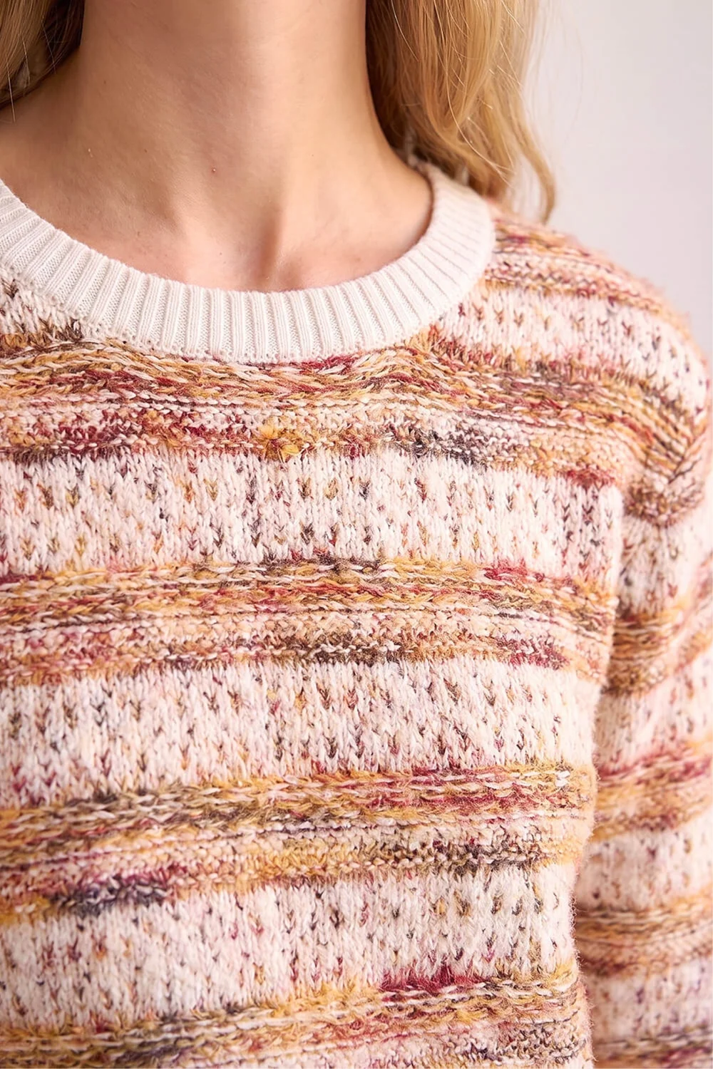 Roman Copper Space Dye Stripe Knit Jumper - 20 Image 4