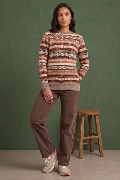 Roman Rust Fairisle Soft Knit Jumper - 16 Image 2