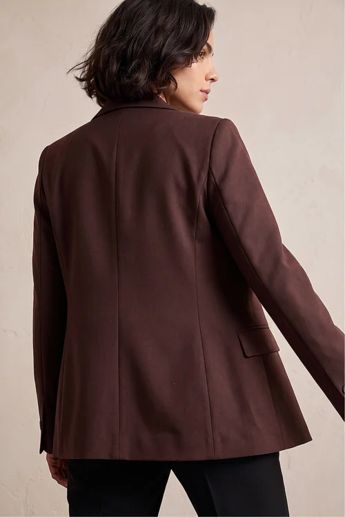 Roman Dark Brown Single Breasted Blazer - 18 Image 4