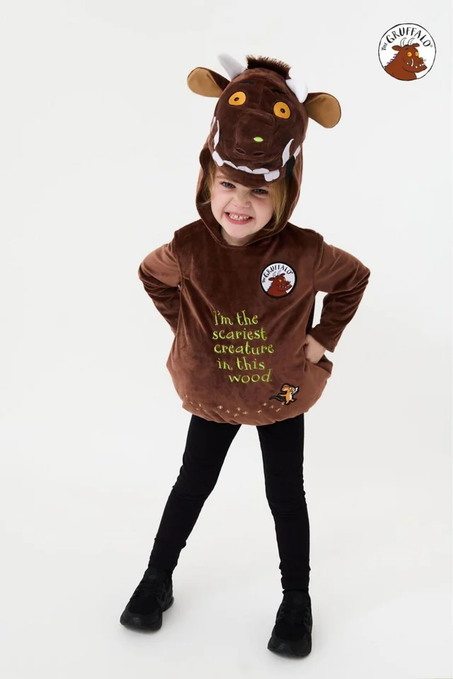 Vanilla Underground Gruffalo & Friends Unisex Kids Brown Gruffalo Costume (3-8 Years)