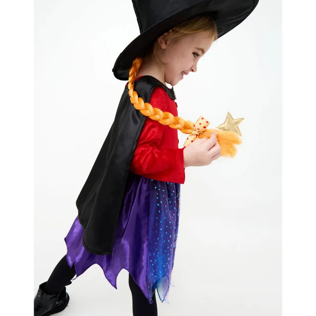Vanilla Underground Gruffalo & Friends Girls Multicoloured Room on the Broom Costume (3-8 Years)