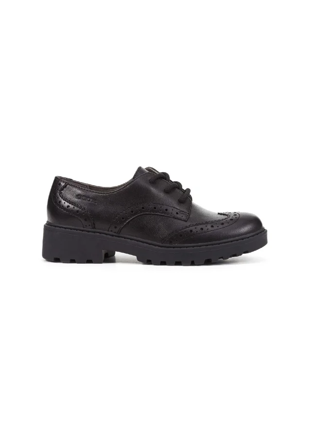 Geox Black Girls J Casey G. N Shoe (Younger 12.5 - Older 5)