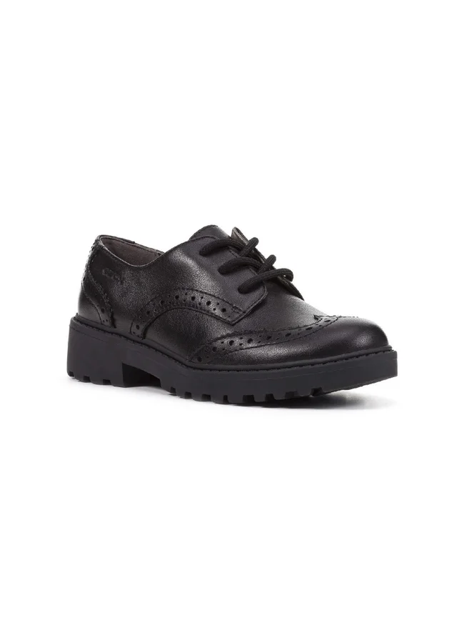 Geox Black Girls J Casey G. N Shoe (Younger 12.5 - Older 5)