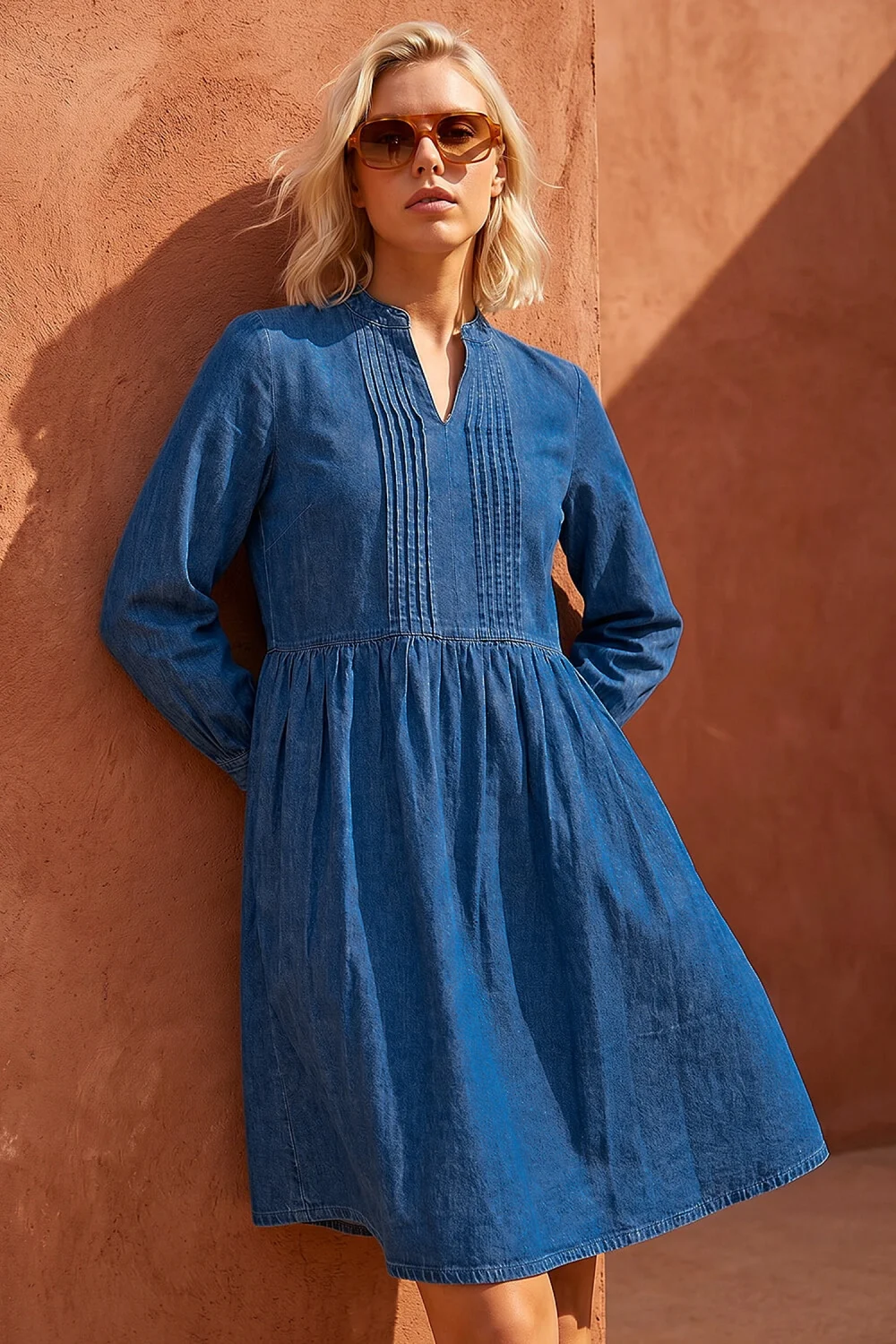 Roman Indigo Petite Denim Tunic Dress - 10 Image 1