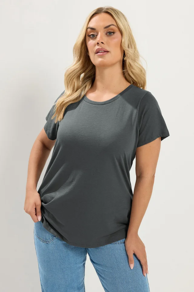 Yours 5 Pack Curve Navy Blue T-Shirts