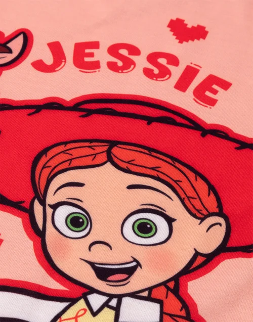 Disney Toy Story Girls Pink Jessie & Bullseye Multi-Pack of 2 Short Sleeve Nightdress (12m-7y) - 2-3 Yrs Image 5