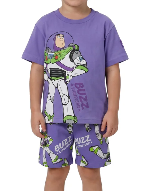 Disney Toy Story Boys Multicoloured Aliens Buzz & Rex Multi-Pack Of 3 Short Pyjama Set (12m-7y) - 3-4 Yrs Image 2