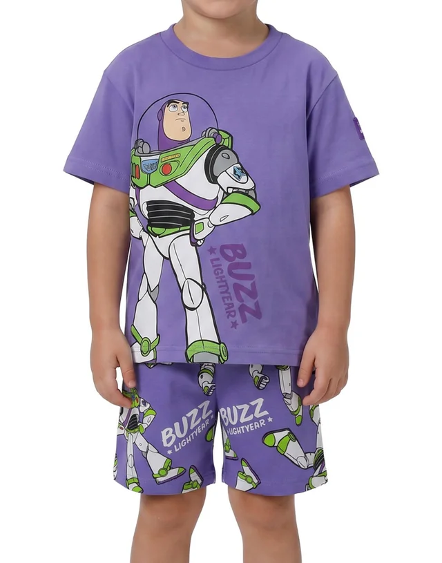 Disney Toy Story Boys Multicoloured Aliens Buzz & Rex Multi-Pack Of 3 Short Pyjama Set (12m-7y)