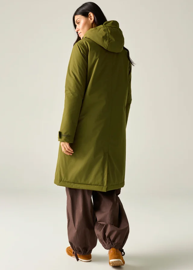 Regatta Green Orla Longline Waterproof Insulated Jacket