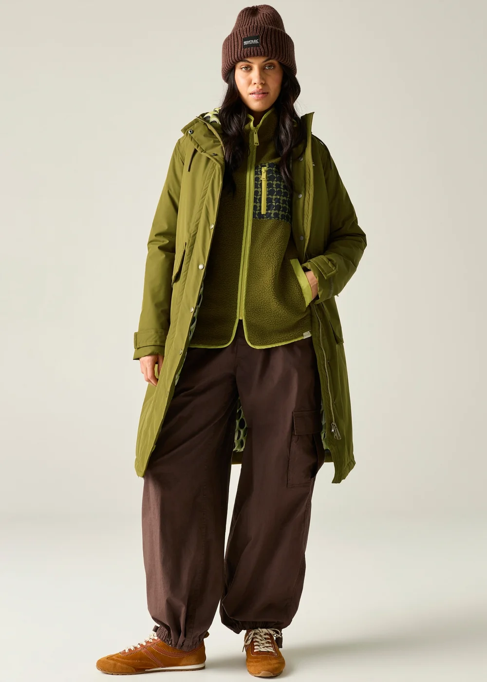 Regatta Green Orla Longline Waterproof Insulated Jacket - 8 Image 1