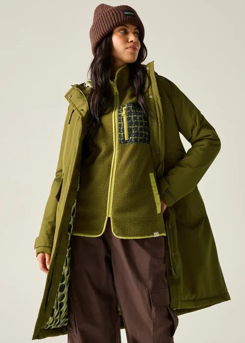 Regatta Green Orla Longline Waterproof Insulated Jacket - 8 Image 3