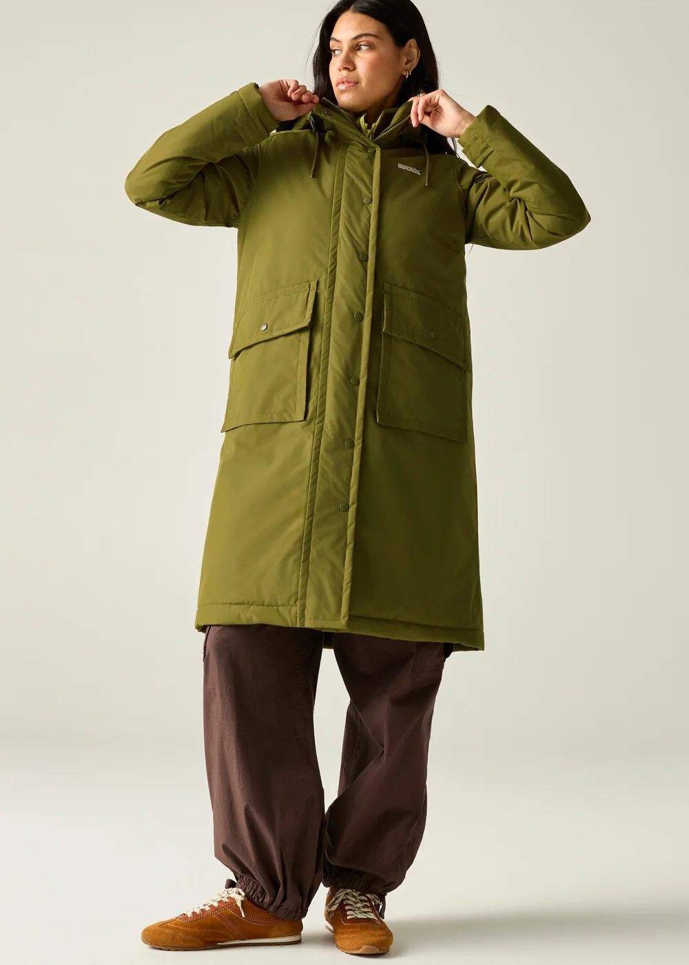 Regatta Green Orla Longline Waterproof Insulated Jacket - 8 Image 5
