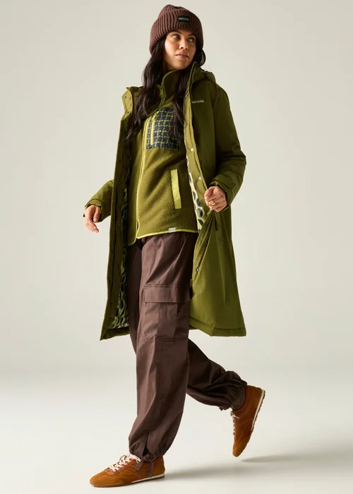 Regatta Green Orla Longline Waterproof Insulated Jacket - 8 Image 6