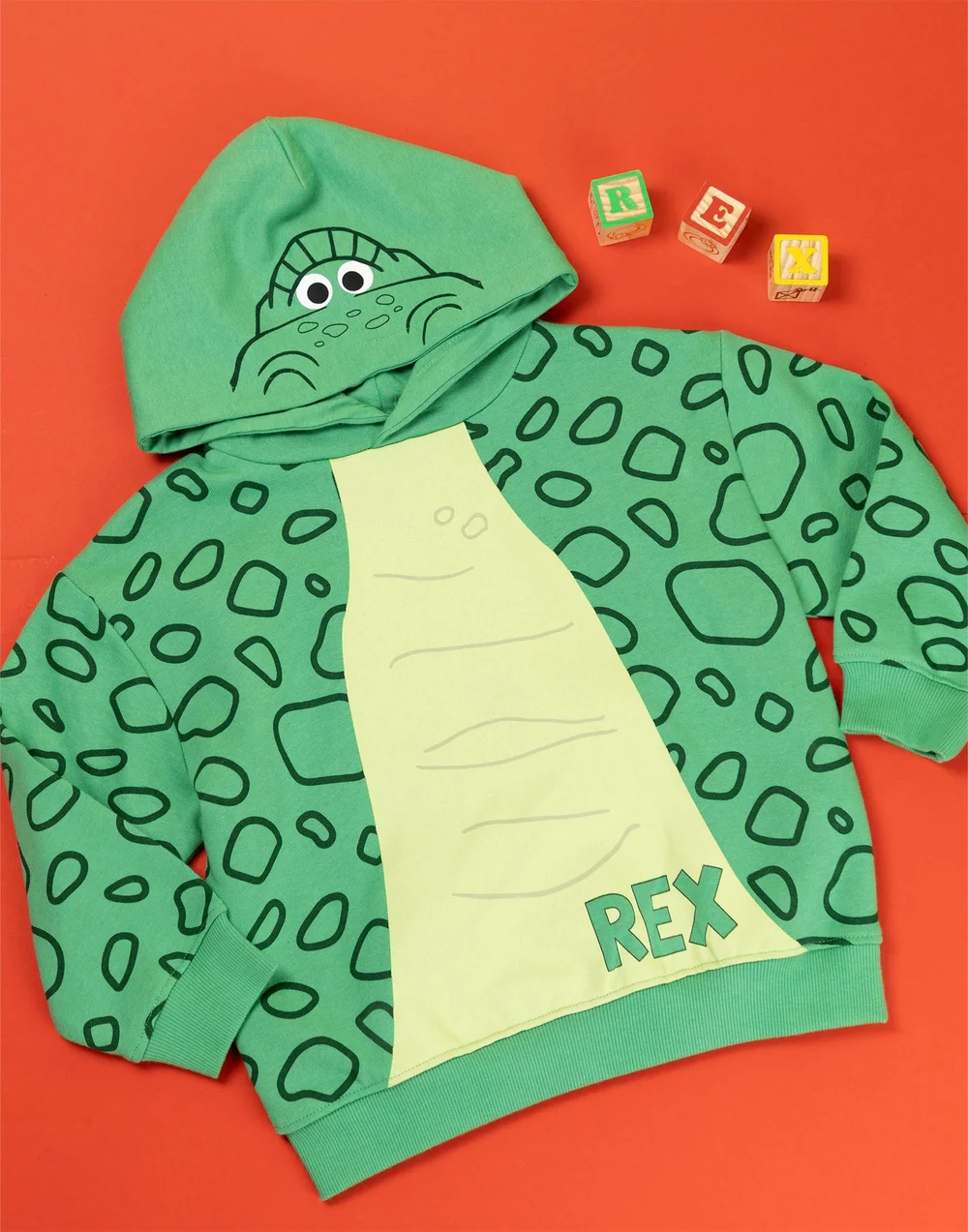 Disney Toy Story Boys Multicoloured Rex Hoodie (12m-7y) - 2-3 Yrs Image 3