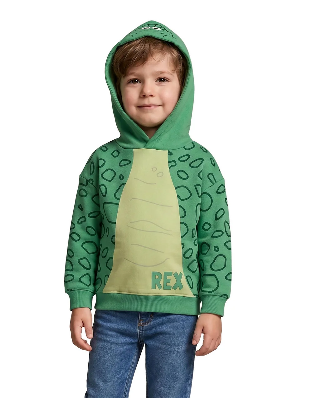 Disney Toy Story Boys Multicoloured Rex Hoodie (12m-7y) - 2-3 Yrs Image 1