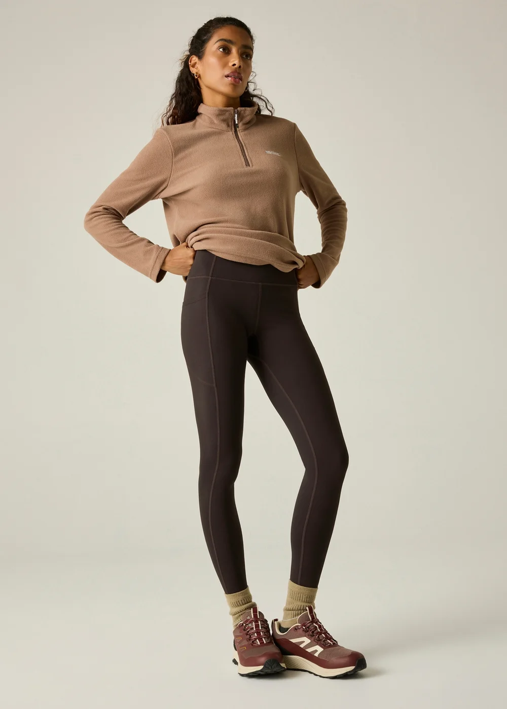 Regatta Chocolate Brown Outdoor Comfort Contour Comfy Legging - 16 Image 1