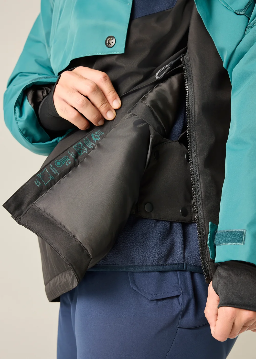 Dare 2B Black/Blue Freeride Overhead III Waterproof Insulated Jacket - XL Image 4