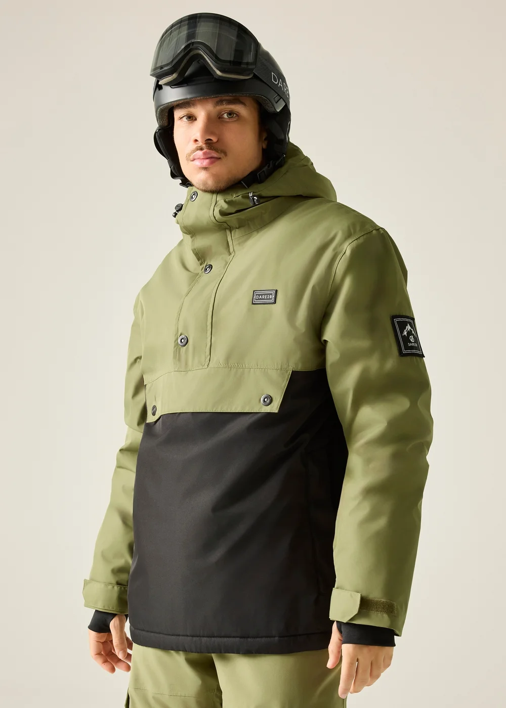 Dare 2B Black/Green Freeride Overhead III Waterproof Insulated Jacket - XL Image 1