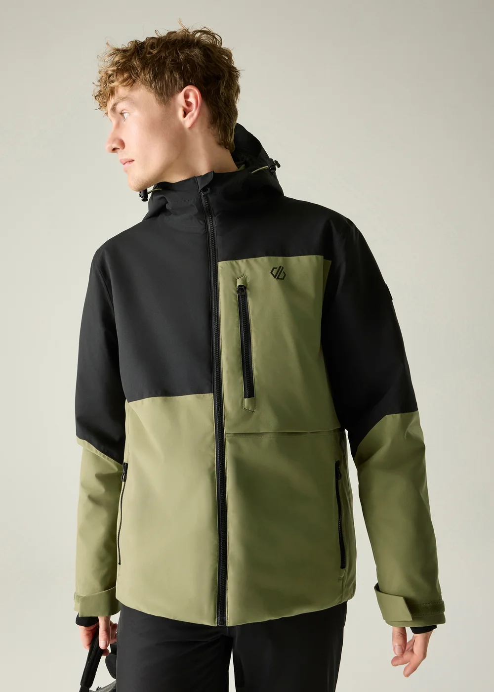 Dare 2B Black/Green Halfpipe IV Waterproof Insulated Jacket - 2XL Image 1