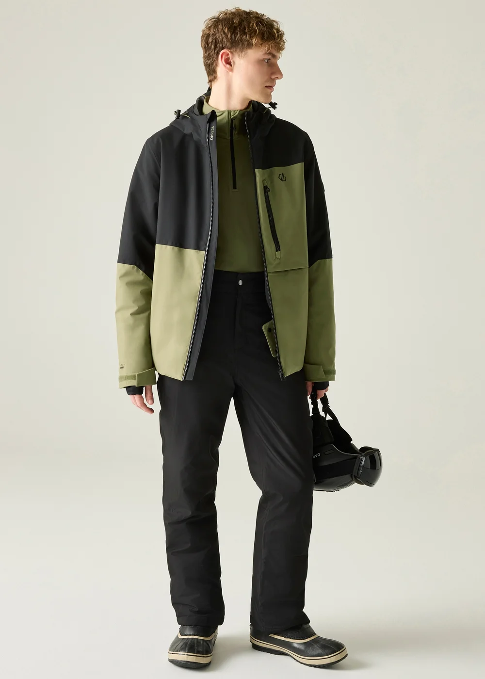 Dare 2B Black/Green Halfpipe IV Waterproof Insulated Jacket - 2XL Image 3