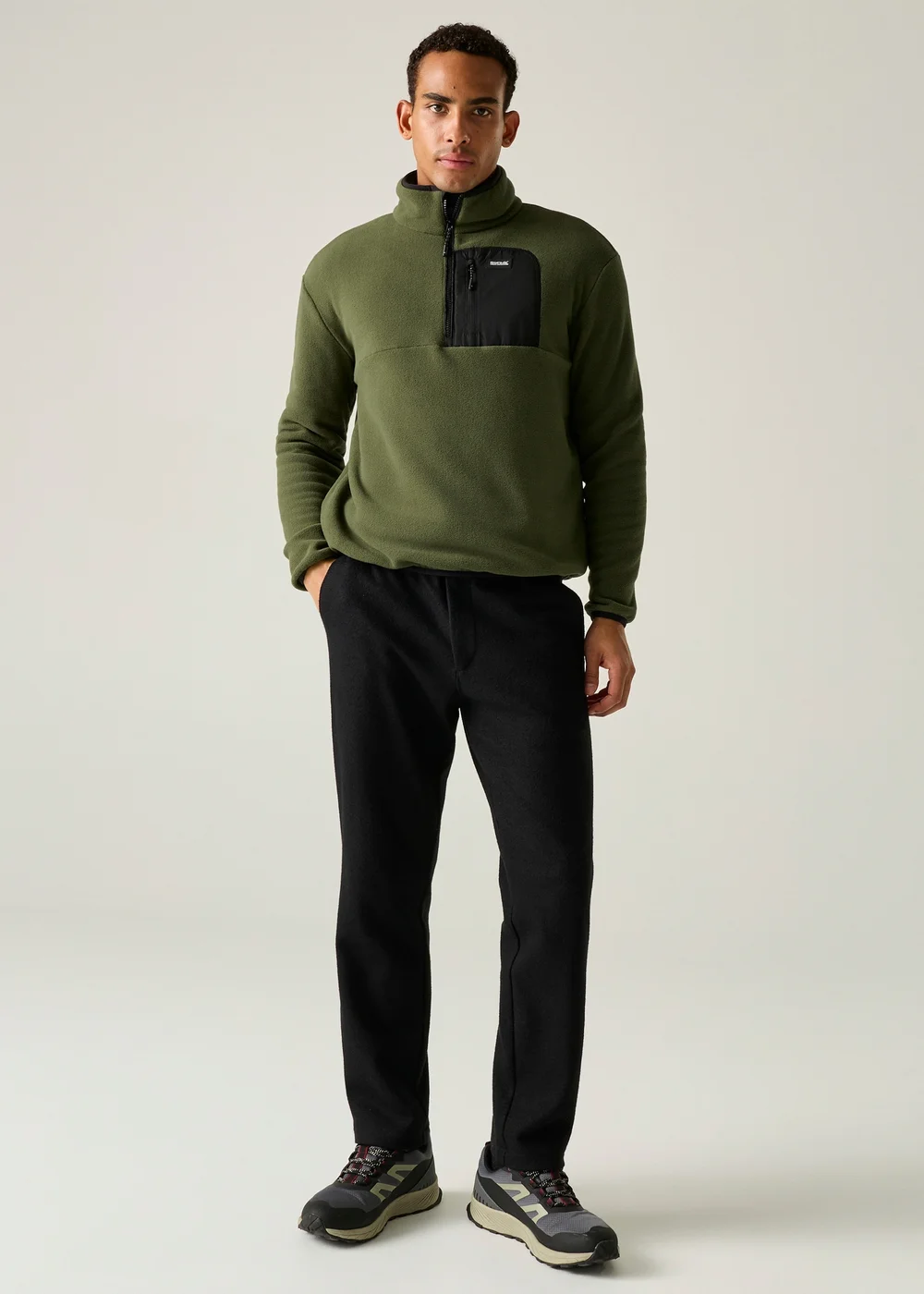 Regatta Khaki Frankie Half Zip Soft Fleece - 2XL Image 5
