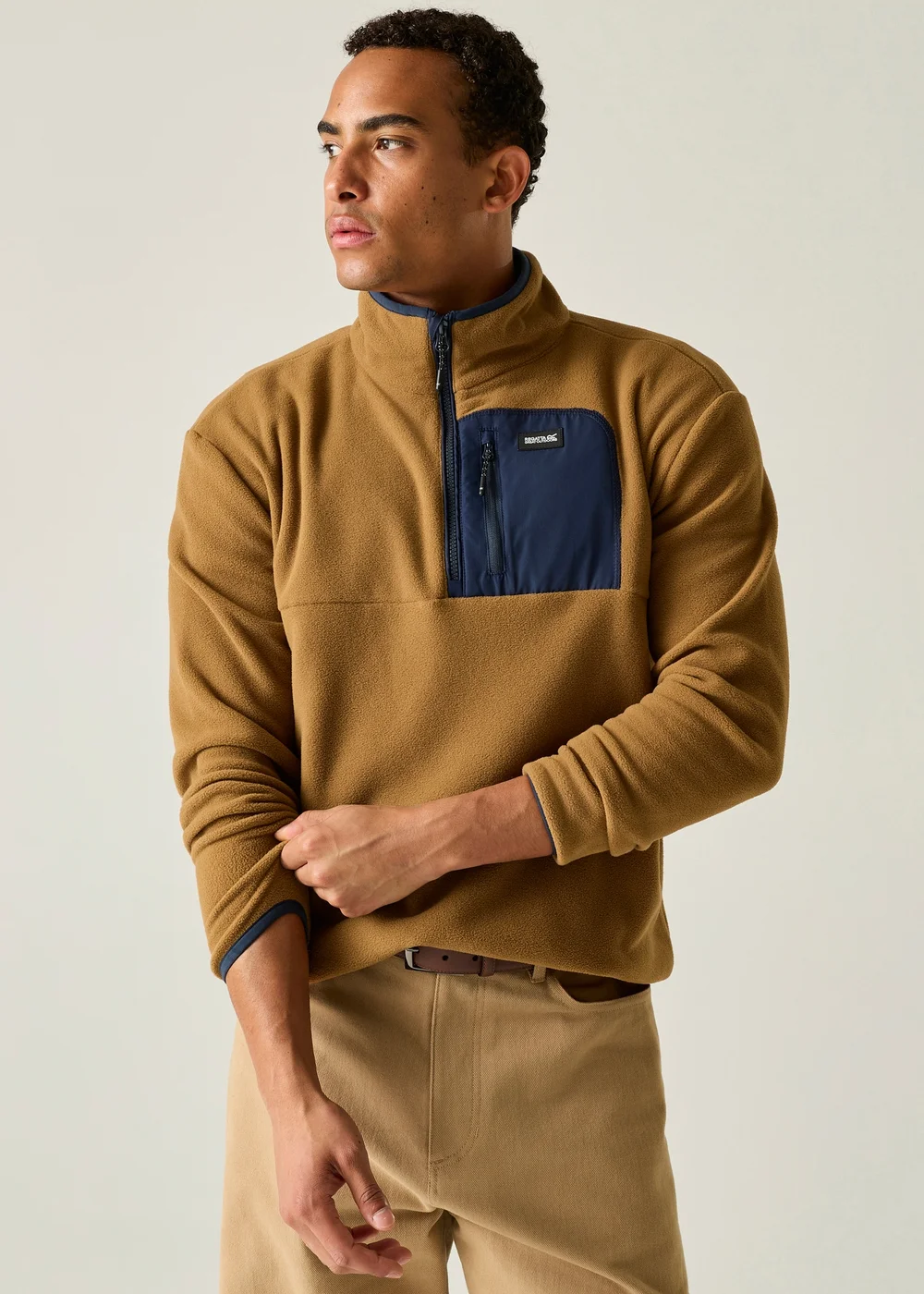 Regatta Tan Frankie Half Zip Soft Fleece - 3XL Image 1