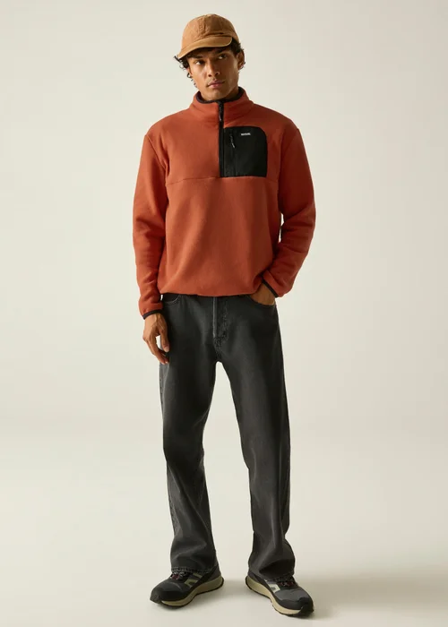 Regatta Black/Red Frankie Half Zip Soft Fleece - S Image 6