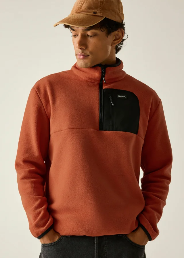 Regatta Black/Red Frankie Half Zip Soft Fleece