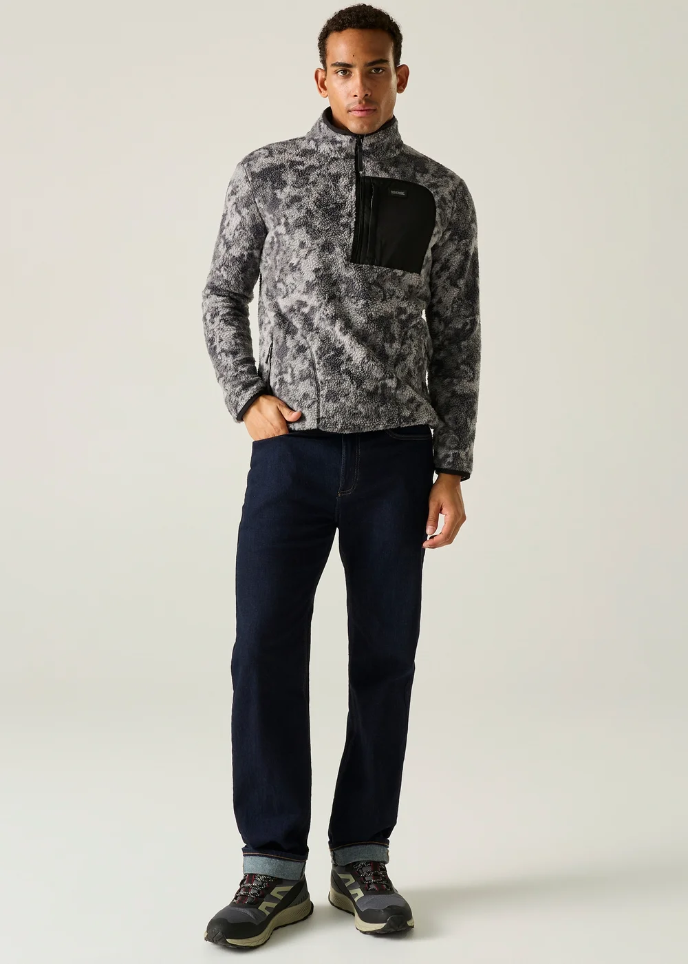 Regatta Grey Frankie Borg Half Zip Lightweight Fleece - M Image 2