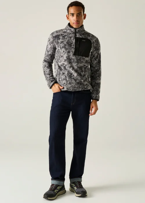 Regatta Grey Frankie Borg Half Zip Lightweight Fleece - M Image 2