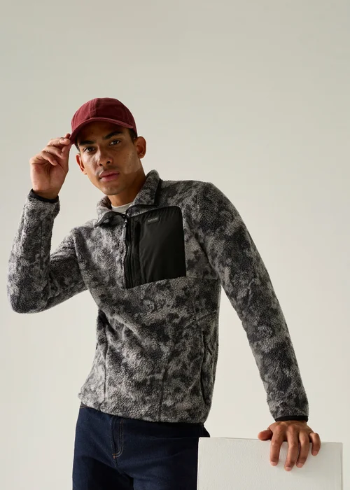 Regatta Grey Frankie Borg Half Zip Lightweight Fleece - M Image 1